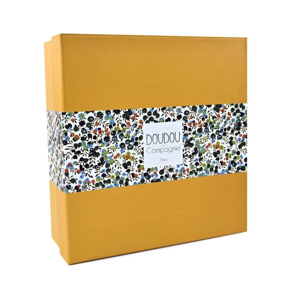 DouDou Et Compagnie Paris Plush Lion Security Blanket Baby Toy in Gift Box - Picture 5 of 6